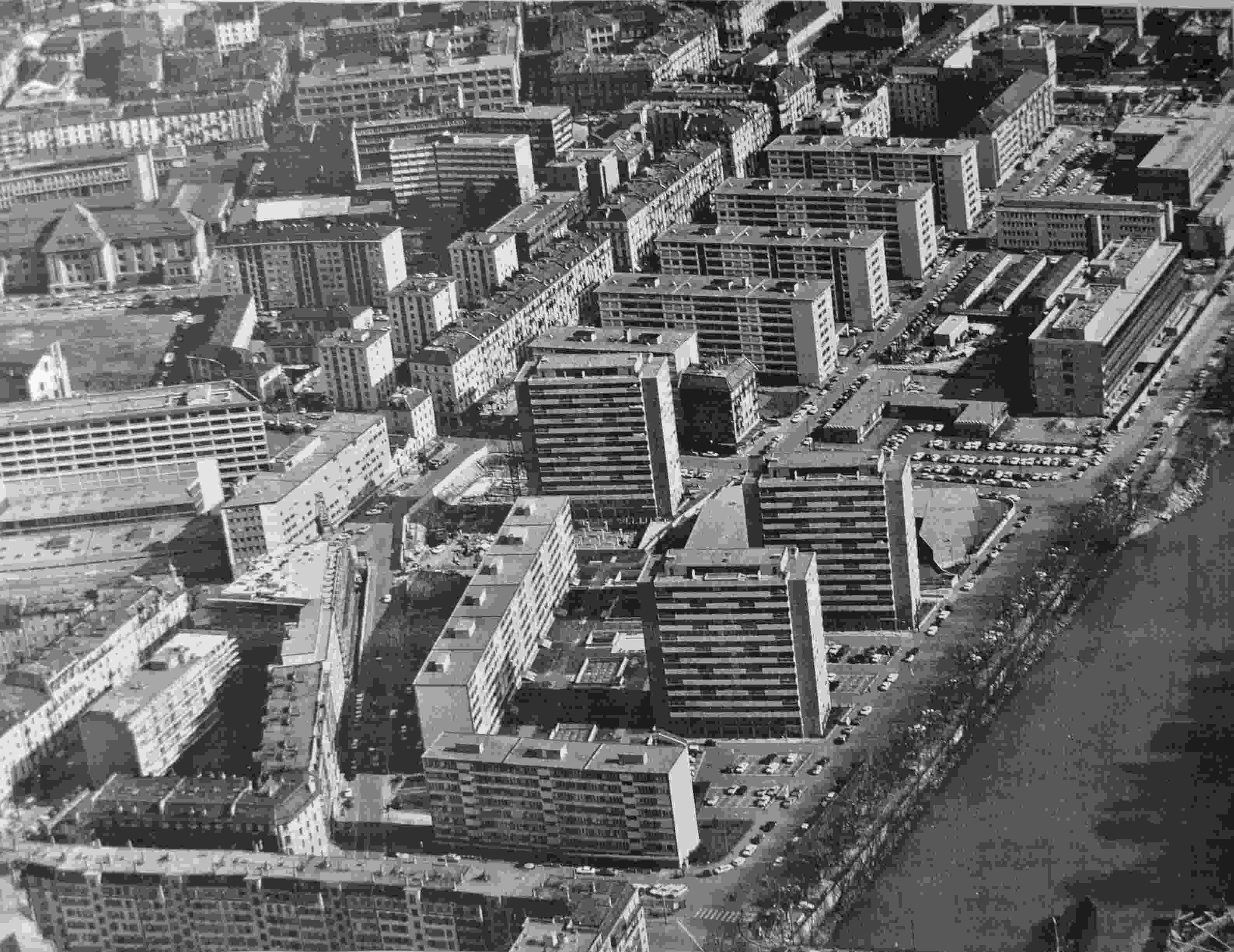 vue aérienne Jonction années 1960
